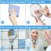Ulinek Fogless Mirror, Shower Shaving Mirror New Upgraded Anti-Fog Shaving Shower Mirror with Razor Hook No Fog Makeup Mirror 3 Strong Suction Cu