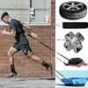 DZOZO Sled Harness Belt Band Workout Harness Exercise Speed Trainer Vest with Pull Strap Fitness Speed Strength Training Belt for Resistance Trai