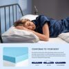 subrtex Memory Foam Mattress Topper Double, 2 Inch Gel Infused Foam Bed Topper for Pressure Relieving (135x190x5cm)