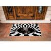 VOKFLYA Halloween 3D Illusion Clown Door Mat Halloween Rug 29 X 17 Non-Slip Scary Doormat for Front Door Indoor Outdoor Welcome Mats for Entrance