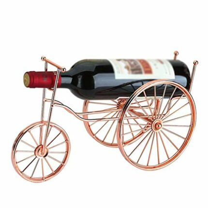 KXDCZ Bicycle Wine Bottle Holder Countertop Metal Wrought Iron Wine Holder/Rack, Crafts, Tricycle Art Home Décor,