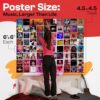 80 Print Album Covers | Unique Square Printed Photos 4x4 | Album Cover Posters Collage Kit | Music Posters for Room Aesthetic | Aesthetic Posters