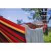 Anyoo Garden Cotton Hammock with 40CM Curved Wooden bar Portable Comfortable Hammock with Compact Travel Bag,Perfect for Indoor/Outdoor Patio Yar