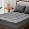 TopTopper Mattress Topper Twin XL, Cooling Mattress Pad Cover for Hot Sleepers, Extra Thick 5D Snow Down Alternative Overfilled Plush Pillow Top