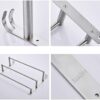 Towel Rack Towel Rail Bathroom Shelf Three-Layer, Wall Hanging Towel Holder with Hook 30Cm/60Cm