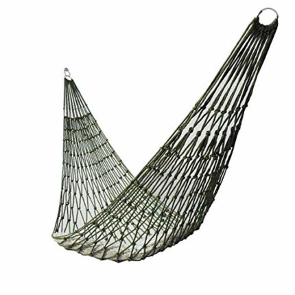 Single Person Mesh Hammock, Thicken Nylon Fabric Camping Hammock Multi-functional Hammock Hammock Sleeping Net Bed for Hiking with Rope for Outdo