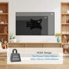 PERLESMITH TV Wall Mount for 13-42 Inch Flat or Curved TVs & Monitors, Full Motion TV Wall Mount with Articulating Arms Swivel Tilt Extends, Corn