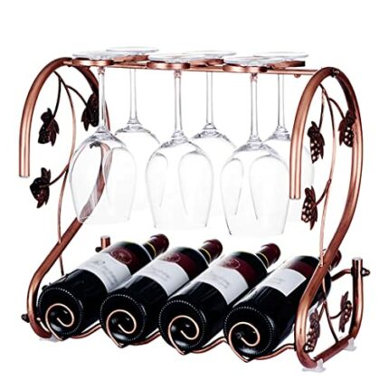 N/A Multifunctional Wine Rack Iron Wine Glass Rack Kitchen Table Storage Rack Goblet Glass Wine Glass Bar Tool