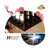 Ceiling Stylish Simplicity Wine Rack Simple Retro Wine Bottle Creative Display Decorative Goblet Wine Rack Restaurant Kitchen Bar Available Adjus