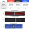 DOACT Resistance Hip Band for Women and Men, Non-Slip Elastic Pilates Exercise Band Set for Legs and Glutes Strength, Squat Booty Builder in Gym