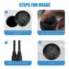 Black Toilet Flush Button Replacement, Upgrade Your Bathroom with Ancable's 38mm Stylish and Durable Black Toilet Flush Button