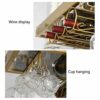 Ceiling Stylish Simplicity Down Wine Glass Holder Stylish Simplicity Industrial Retro Metal Wrought Iron Home Stylish Simplicity Glass Wine Glass