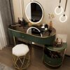 BVDSG Lightweight Vanity Storage Cabinet Integrated Bedroom Small Apartment Multifunctional (Color : Argento, Size : Light Grey)