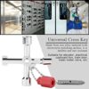 Jormftte 6-Way Utility Meter Boxes Key, Radiator Key, Electric Meter Box Key, Gas Meter Box Key, Square Triangle Round Key Water Tap Faucet Open-