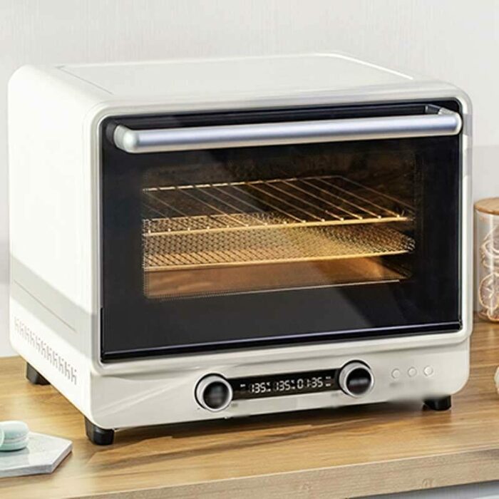 KKYKP Electric oven for baking Blast Stove Oven Household small pizza oven toaster oven bread baking ovens Fermentation oven (Color : White, Size