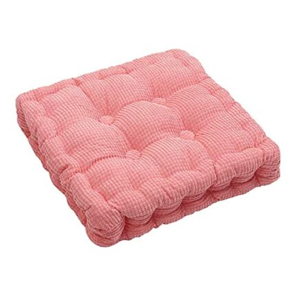 ASDF Garden Furniture Pad, Outdoor/indoor Water Thicken 2 Seater Bench And Patio Furniture Pad Cushion 55x55cm pink-7