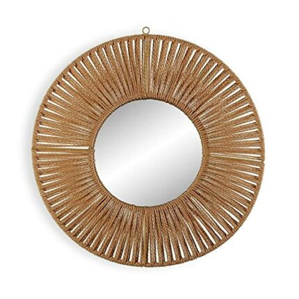 BigBuy Home Versa Wall Mirror Rattan Bamboo Mirror (2.8 x 49 x 50 cm)