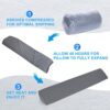 Talcusble King Size(76"x10"x6") Bed Wedge Pillow, Bed Gap Filler, Mattress Wedge, Headboard Pillow Fill The Gap (0-7") Between Your Headboard and