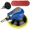 6" Air Random Orbital Sander Dual Action Pneumatic Palm Sander with Speed Regulation with 7 Pcs of Sand Paper