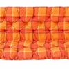 Ambientehome GARDEN FURNITURE SEAT CUSHION FOR SWING or for 2 SEATER BENCH with BACK Approx.100 x 98 x8 cm RED!!