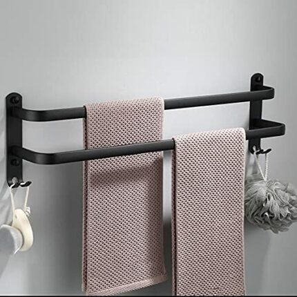 HIGOH Towel Rack Towel Rail for Bathroom, Bathroom Wall Mounted Hand Towel Holder, Towel Hanger Towel Bar, Bathroom Kitchen Towel Rail Towel Hold