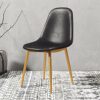 dining chair Kitchen Dining Room Furniture Chairs Kitchen Dining Chairs Set Of 6 Metal Legs PU Leather Seat For Office Lounge Bars Living Rooms L