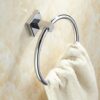 Aothpher Wall Mounted Towel Ring in Kitchen Bathroom Chrome Stainless Steel Towel Holder