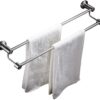 Towel Rack Towel Bar Towel Rail 304 Stainless Steel Double Lever Towel Bracket Towel Rail Wall Hanging Towel Holder for Bathroom Balcony Kitchen