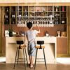 OUSIKA Wine Racks,Wine Glass Rack Cabinet Holder - Wall Bottle Glass Shelf Ceiling, Wine Cabinet Barniture, Wine Storage Display Décor