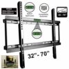 TV Wall Mount 32-70 Inches - Ultra Strong Slim Fixed Bracket Heavy Duty Super 50KG with Fixing Kit for Flat Curved Screen LED, LCD OLED and Plasm