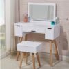 BVDSG Dressing Table Minimalist Bedroom Storage Cabinet Nordic Makeup Table Net Red Makeup Home Mini Cosmetic Table