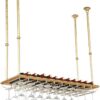 Wine racks Ceiling Industrial Hanging Wine Glass Racks Goblet Stemware Holder Decoration Shelf Organizer for Bars, Living Room, Kitchens