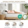 Degrees of Comfort 5cm Memory Foam Mattress Topper Double Bed Soft Bamboo Cover for Back Pain, Mattress Topper with Anti-Slip Removable & Washabl