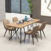 dining chair Kitchen Dining Room Furniture Chairs Dining Chairs Set Of 2 Kitchen Chairs with PU Cushion Seat Back Modern Mid Century Living Room