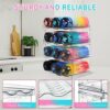 ALKNOT Water Bottle Organizer for Cabinet, 4 Pack Stackable Clear Plastic Water Bottle Holder,Wine Rack/Drink Bottle Storage Stand for Refrigerat