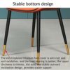 dining chair Kitchen Dining Room Furniture Chairs Modern Minimalist Restaurant Backrest Dining Chairs Water Proof PU Leather Side Chair With Meta