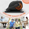 Under Desk Elliptical Machine, Pedal Exerciser Elliptical Machine with LCD Monitor, Remote Control, Anti-Slip Pedals, 10 Adjustable Speeds Ellipt