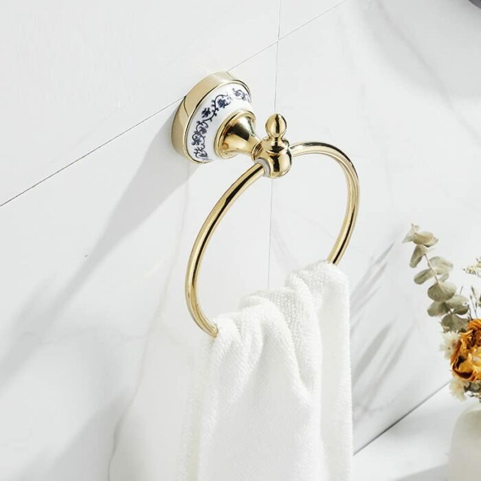HIGOH Towel Racks,Towel Holder Bath Towel Holder, Bathroom Hand Towel, Towel, Wall Mounted Stainless Steel Kithen Washroom Bath Towel Holder Hang