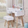 BVDSG Dressing Table Minimalist Bedroom Storage Cabinet Nordic Makeup Table Net Red Makeup Home Mini Cosmetic Table