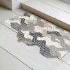 BSPOILED "Shape-It" Door Mat Geo-Wave, PVC Coil Door Mat Hallway Carpet Rug Waterproof Easy to Clean Easy to Cut DIY Doormat (Geo-Wave)