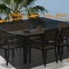 ARIZEC Garden Table Cover with Airvent, Extra Thick 600D Garden Furniture Covers, Patio Furniture Cover, Waterproof Windproof 170x94x71cm