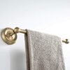 Towel Rack, Simple European Style Small Antique Copper Bathroom Rack, Single Pole Kitchen Bathroom Wall Mount, Retro Short Single Pole Rack
