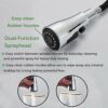 Onyzpily 3 Ways Kitchen taps Pure Water Filter Pull Down 360° Swivel Dual Handle Kitchen Sink Mixer Taps Brass Chrome，Not Include Filter System