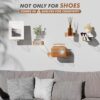 Arcen AR Shoe Shelf, Floating Display Shelves, Acrylic and Natural Wood Wall Mounted Shoe Rack, Thick Wider Longer Levitating Sneaker Organizer H