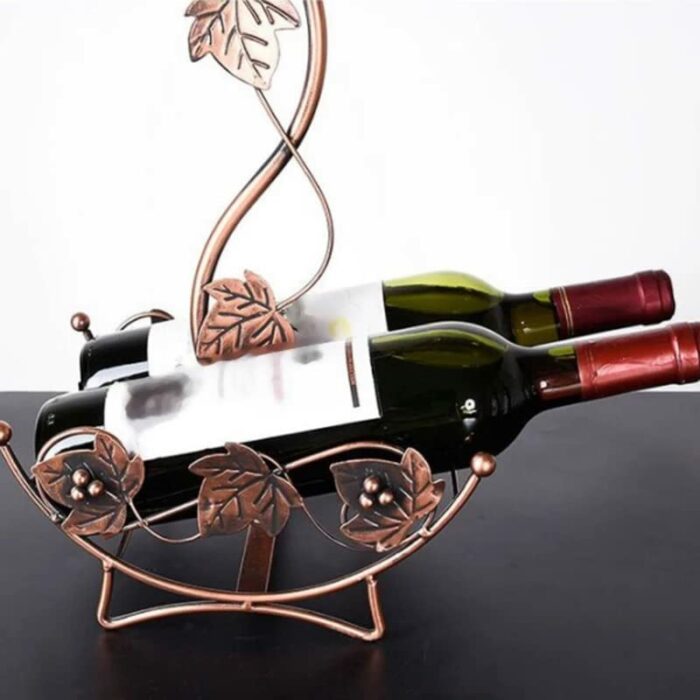 maozi Maple Leaf Wine Rack Wine Holder Stand Hanging Drinking Stemware Rack Shelf Wine BottleCup Display Holder Home