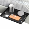 ZONEWD Clip On Bedside Table, Bedside Shelf For Bed, Floating Bedside Table Tray, Clamp On Bedside Storage for Top Bunk Organization