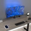 VIVO Black Ultra Wide Screen TV and Monitor Desk Mount, Adjustable Height and Tilt Stand for Screens up to 42 inches, STAND-V101C