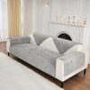 Topchances Chenille Sofa Slipcovers 1/2/3/4 Seater,Non Slip Sofa Cover for Dogs All-Seasons Sofa Wrap with Non-Slip Silicone Particles Apply to L