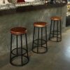 DINGZZ Nordic light luxury bar chair simple net red bar stool front desk cafe restaurant leisure back high stool