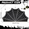 Ceenna Halloween Door Mat Spider Web Doormat Halloween Rug Non Slip Goth Bath Mat Witchy Goth Rugs for Bathroom Kitchen Living Room Indoor Outdoo